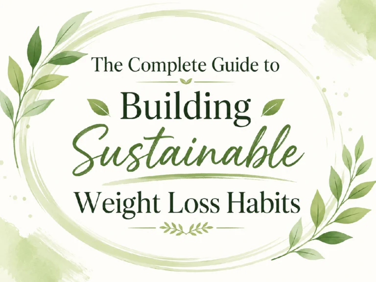 The Complete Guide to Building Sustainable Weight Loss Habits for Busy Adults