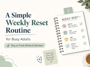 A Simple Weekly Reset Routine for Busy Adults