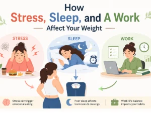 How Stress, Sleep, and A Work Affect Your Weight
